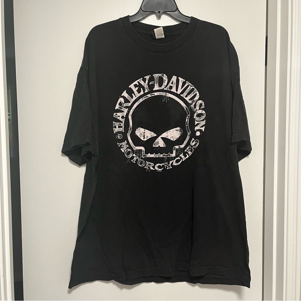 Harley Davidson Skull Folsom California Black T-shirt men's 2XL
